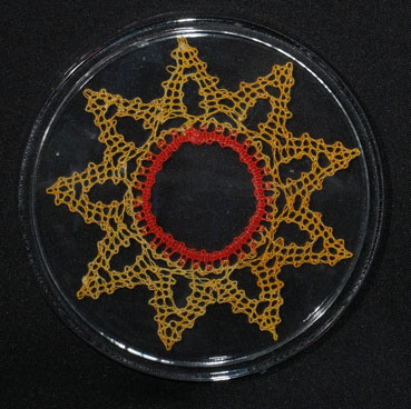 Dessous de bouteille étoile jaune